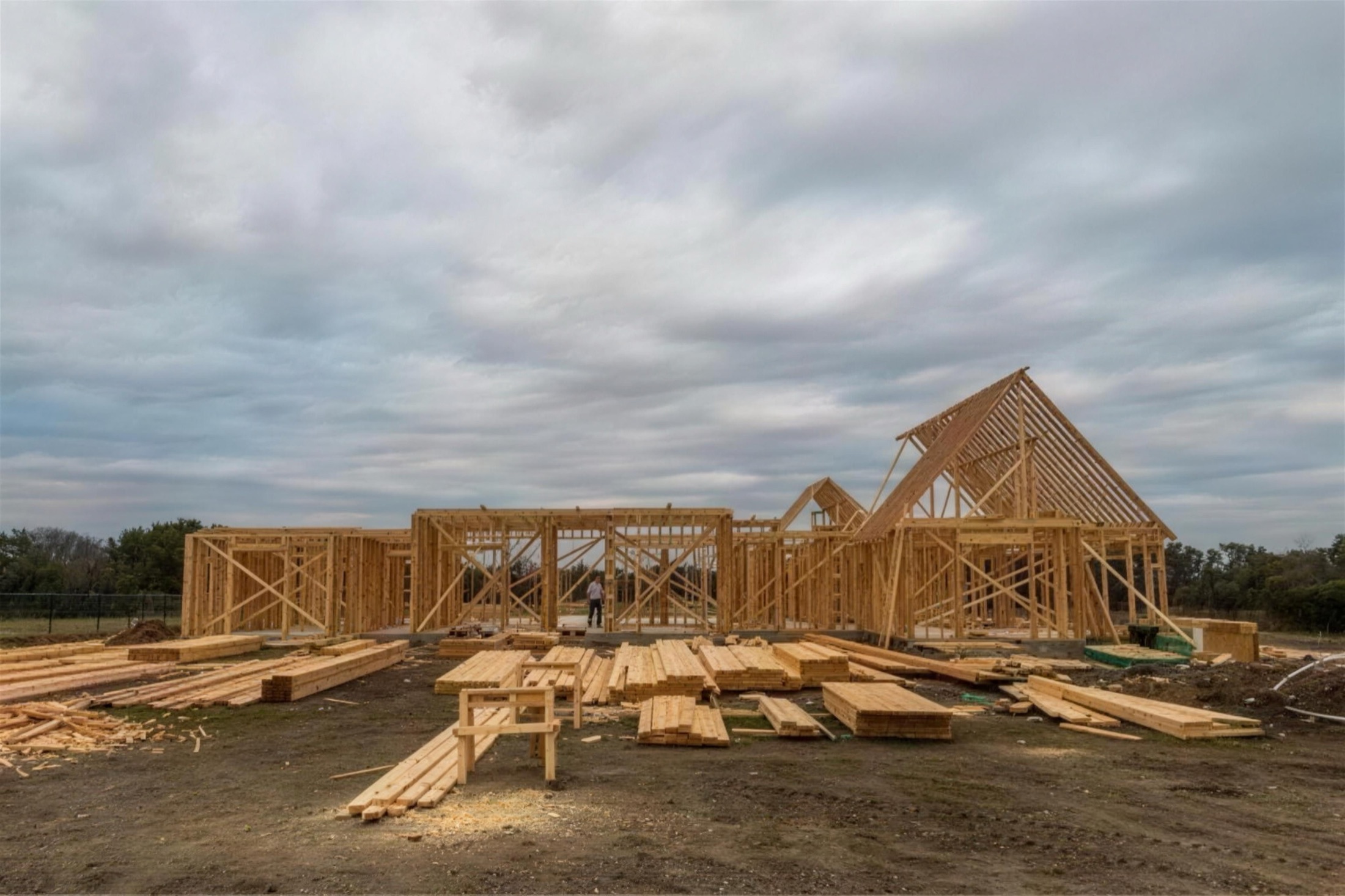 Construction jobsite in progress
